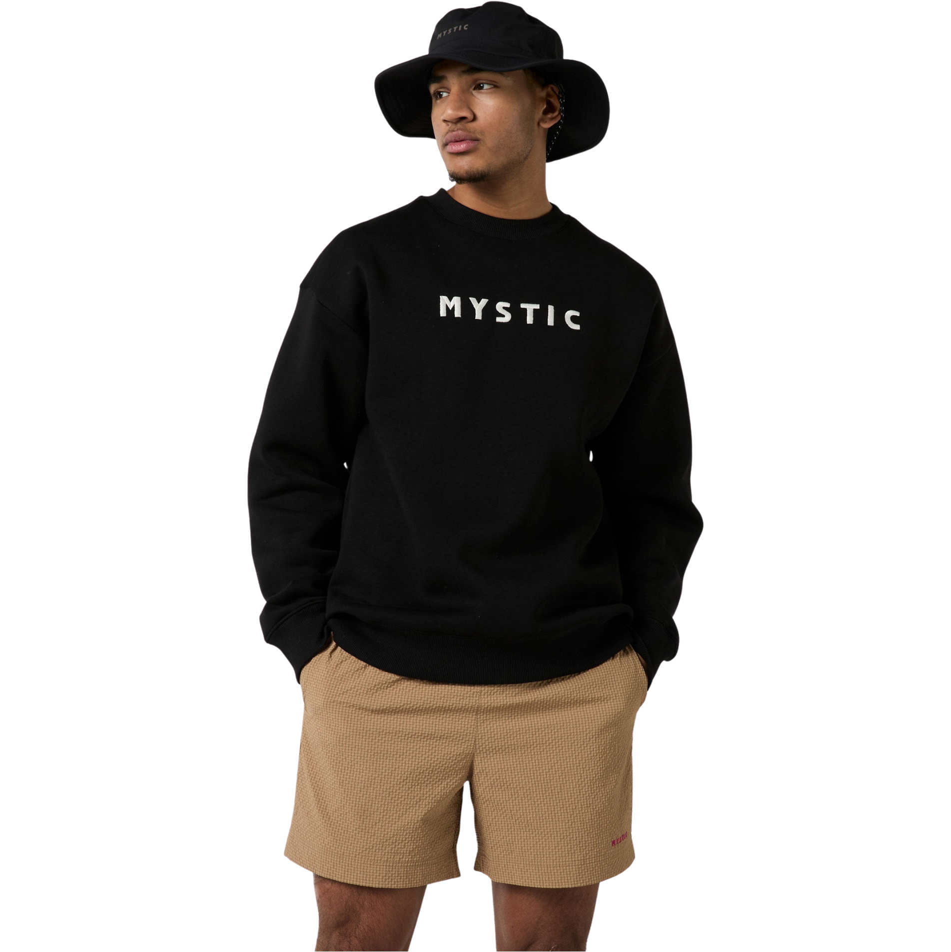 2026 Mystic Brand Crew Schweiß 35104.250135 - Black